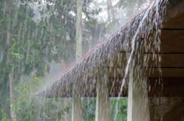 how to prevent storm damage to your roof and fix a leak in the rain