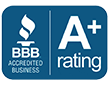 BBB Accredited Business A+ Rating